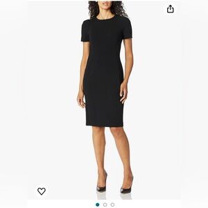Calvin Klein Short Sleeve Sheath Dress